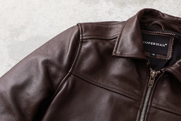 Veteran style leather jacket - Image 6