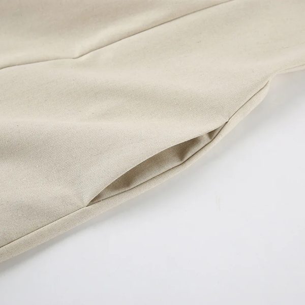 Cotton Linen Strapless Long Dress - Image 6