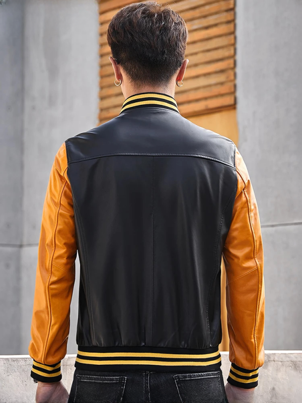 Varsity Leather Jacket - Image 2