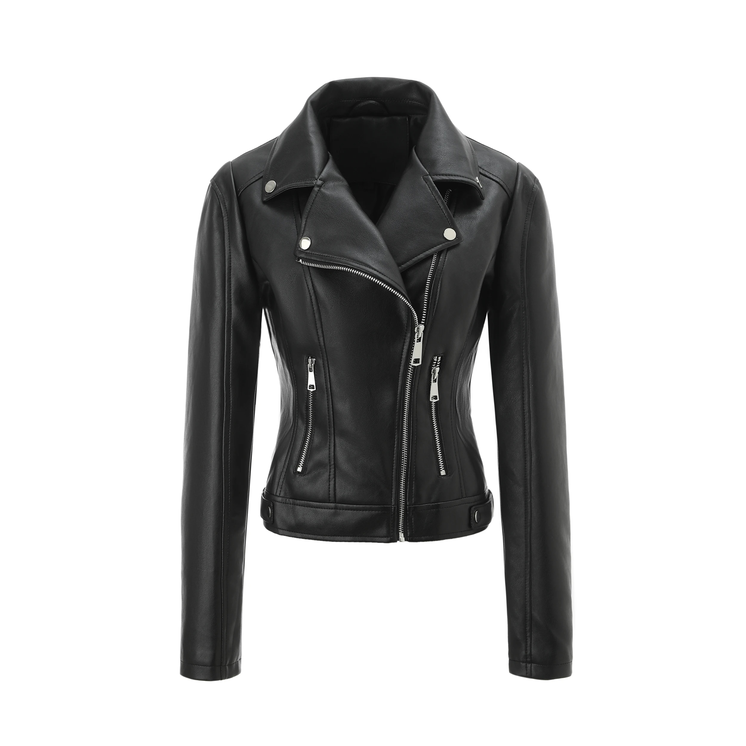 Midnight Rider Women’s Pure Leather Biker Jacket