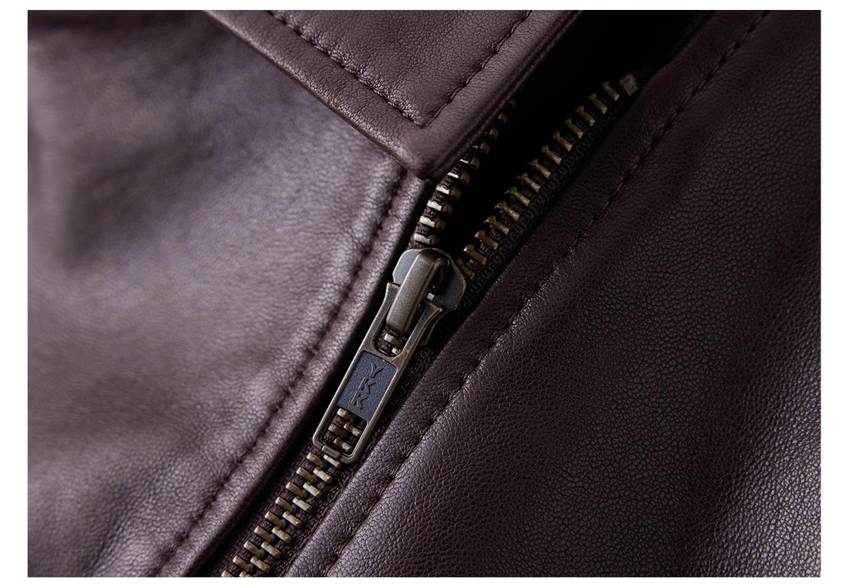 Midnight Luxe Pure Leather Moto Jacket - Image 6