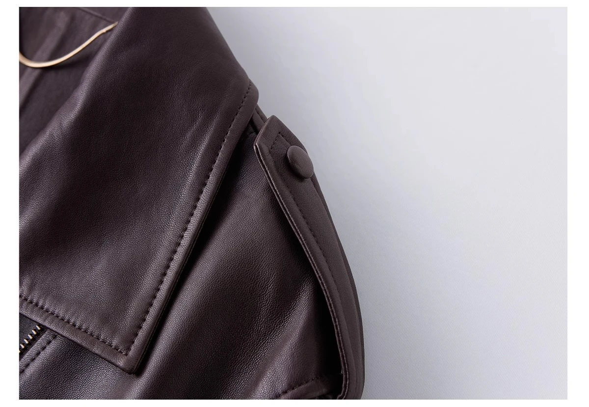 Midnight Luxe Pure Leather Moto Jacket - Image 11