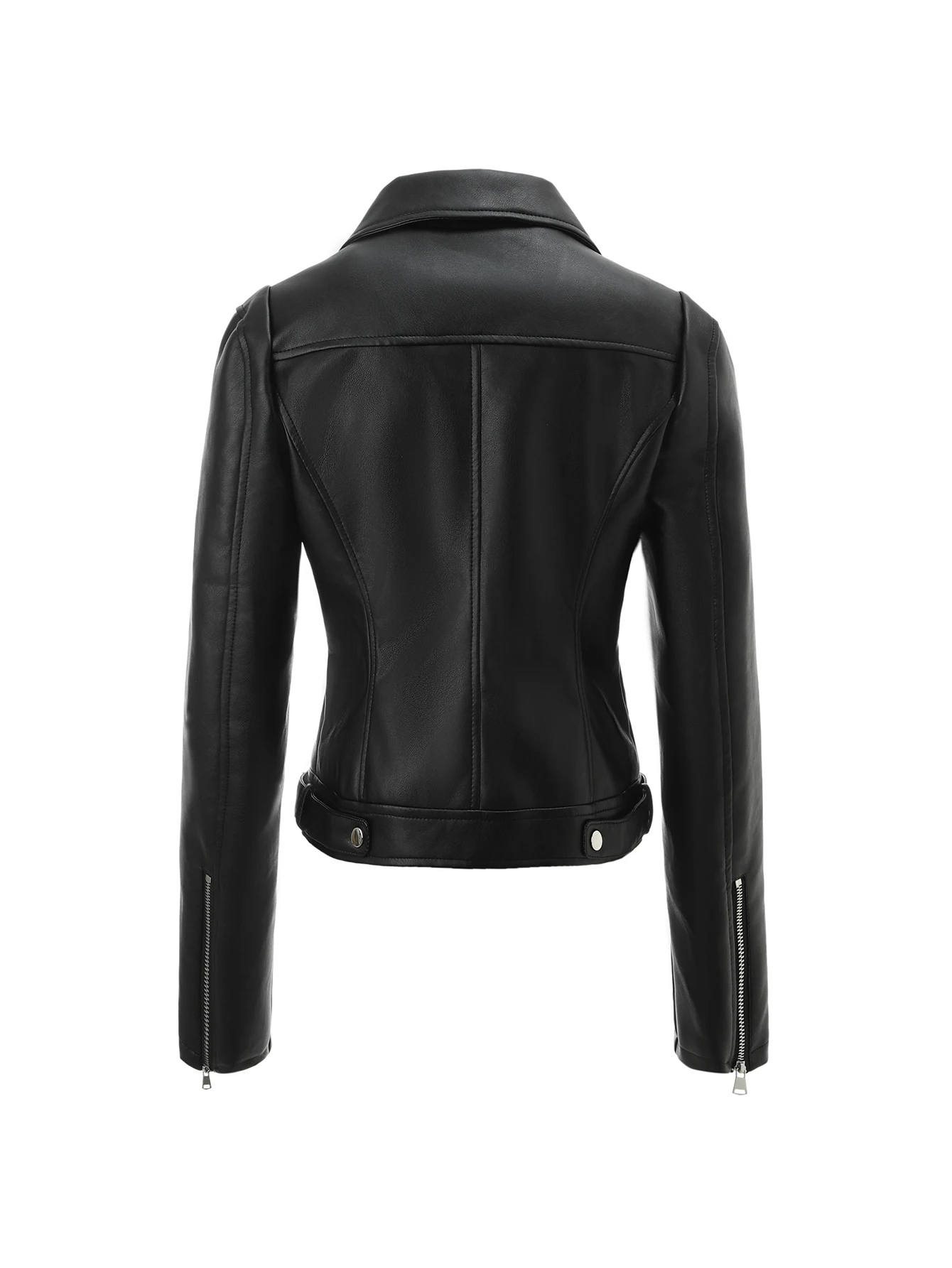 Midnight Rider Women’s Pure Leather Biker Jacket - Image 3