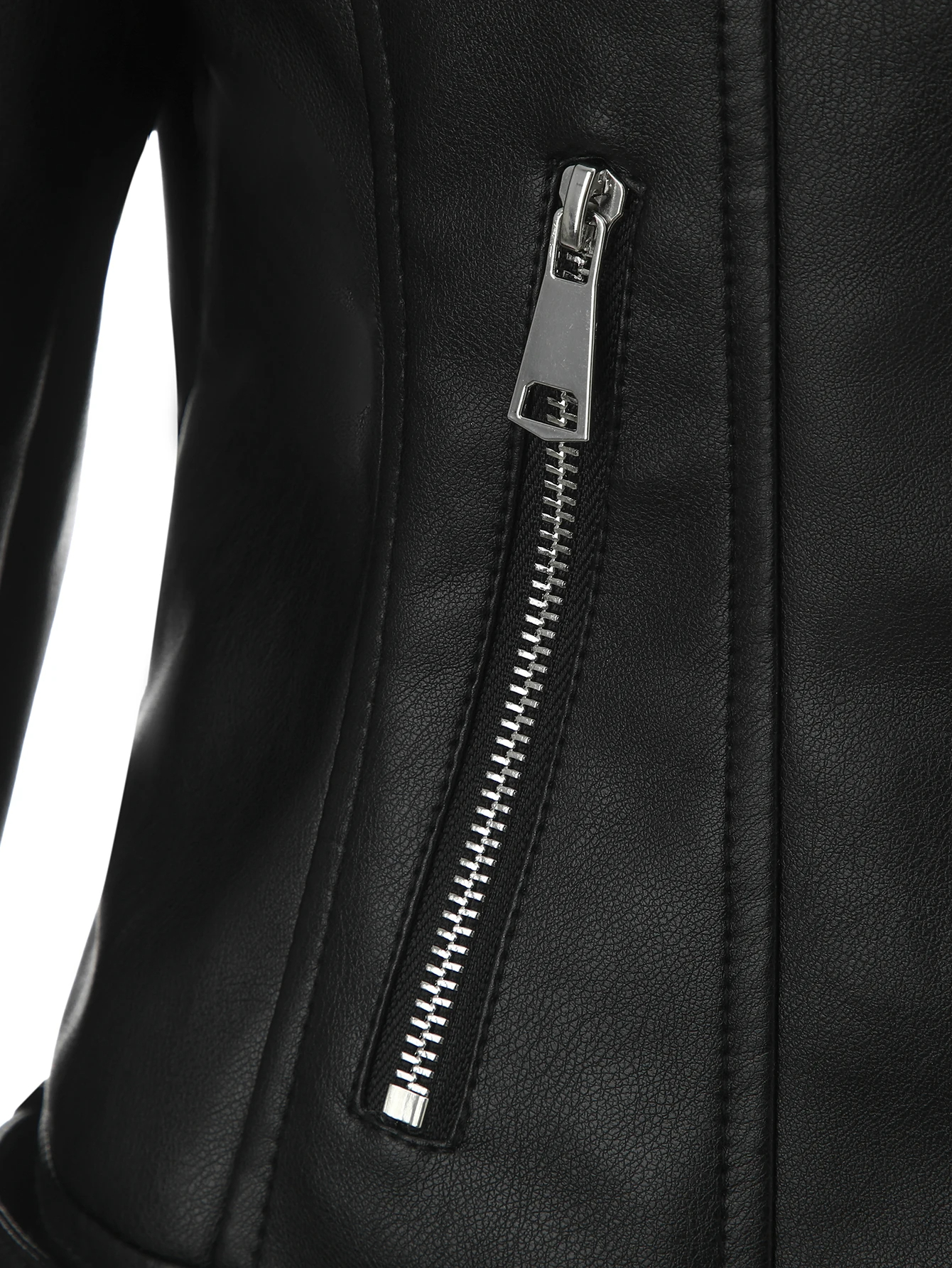 Midnight Rider Women’s Pure Leather Biker Jacket - Image 5