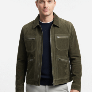 Suede Utility Jacket